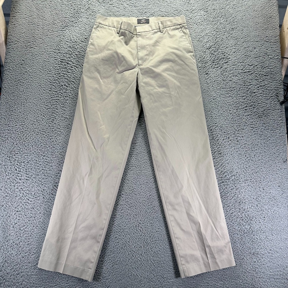 Dockers D3 Pant Mens 32x34 Beige Cotton Khakis Straight Classic Utility Stretch